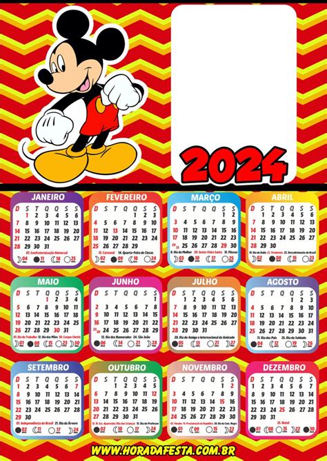 2024 Mickey Mouse Calendar Calendar Productivity Hacks