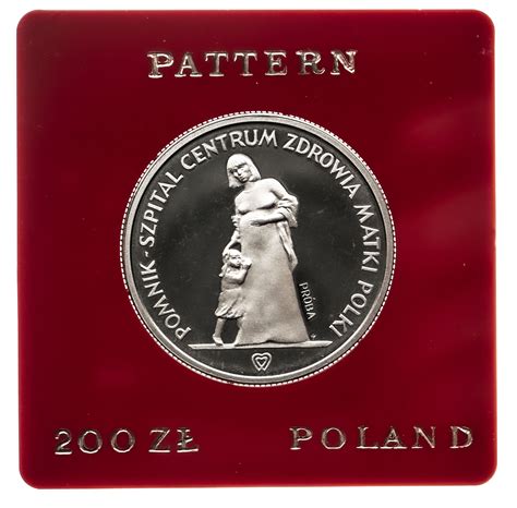 Polska PRL 1944 1989 200 złotych 1985 Pomnik Szpital Centrum