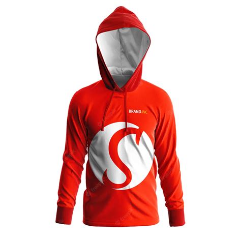 Premium PSD | Red hoodie mockup