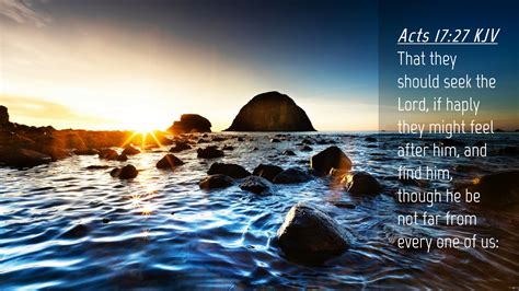 Acts 1727 Kjv Desktop Wallpaper That They Should Seek The Lord If