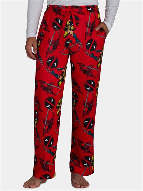 Deadpool Men S Pajama Sleep Pants Sizes S 3xl