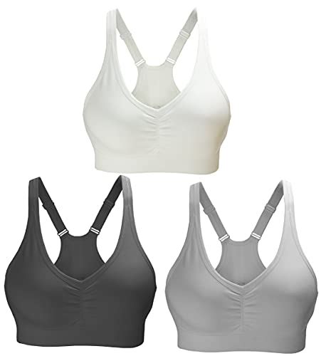 Cabales Women S Pack Seamless Comfortable Sports Bra With Removable