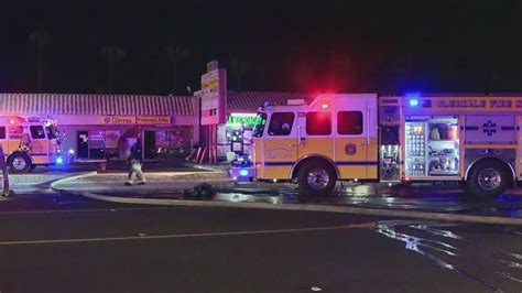 Firefighters Extinguish Fire At Glendale Strip Mall No Injuries