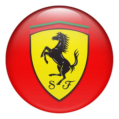 Ferrari Logo Domed Sticker All Sizes Silicon Emblems For Car Etsy