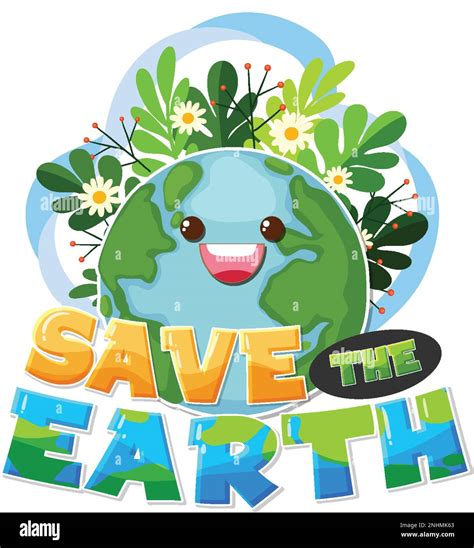 Save The Earth Banner Design Illustration Stock Vector Image And Art Alamy