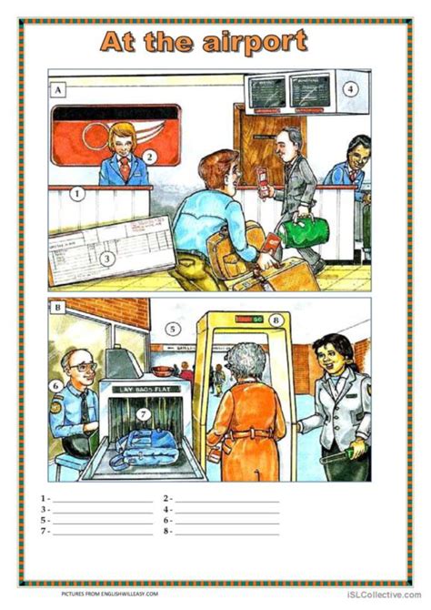 134 Airport English ESL Worksheets Pdf Doc