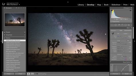 How To Process The Milky Way Using Adobe Lightroom Cc Youtube