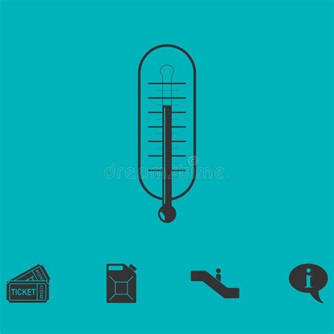 Ic Ne De Thermom Tre Plate Illustration De Vecteur Illustration Du