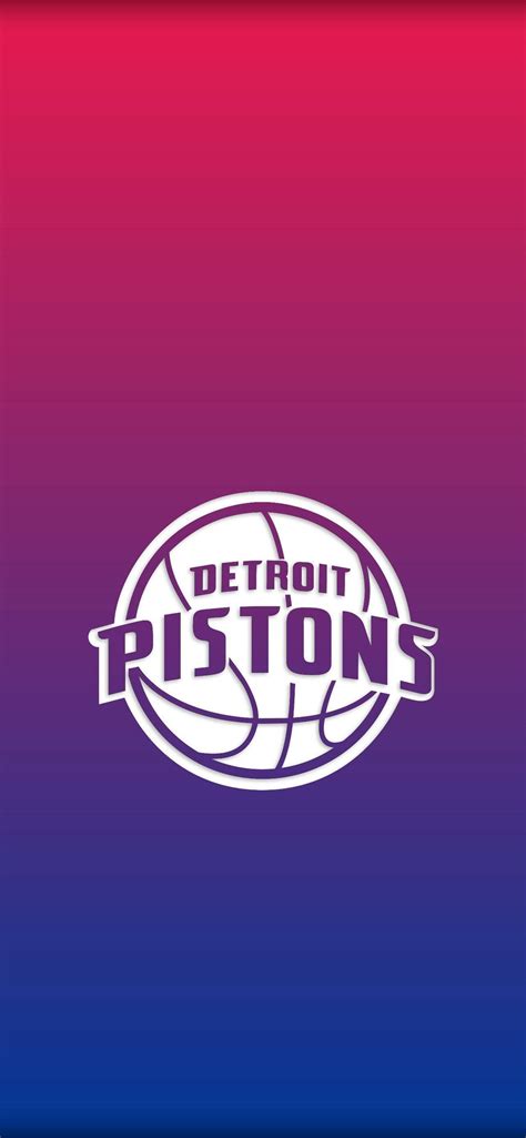 Download Detroit Pistons Two-toned White Logo Wallpaper | Wallpapers.com