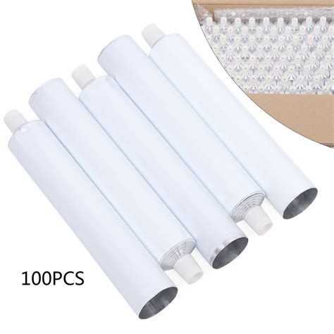 100pcs Travel Tube Aluminum Empty Unsealing Toothpaste Tubes