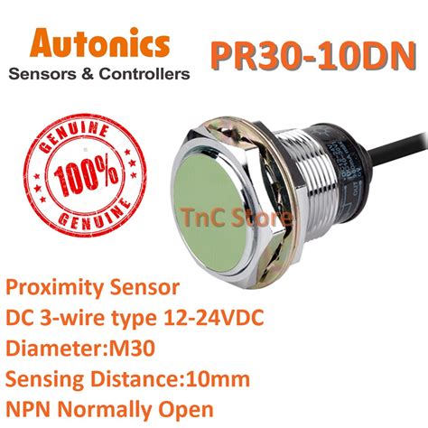 Autonics Proximity Sensor PR30 10DN NPN Normally Open M30 X 10mm