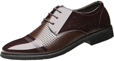 Battnot Herren Anzugschuhe Schwarz Braun Modern Oxford Männer