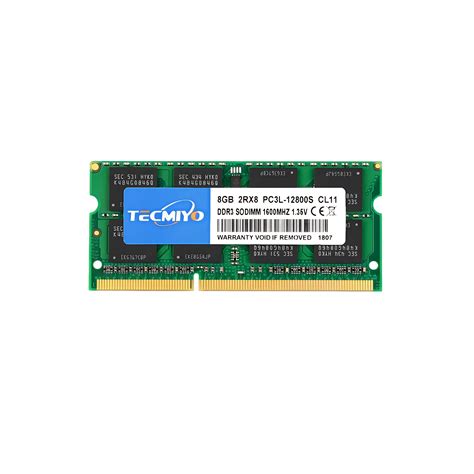 Tecmiyo Memoria Ram Ddr L Para Port Til Gb Mhz Sodimm Gb Mhz