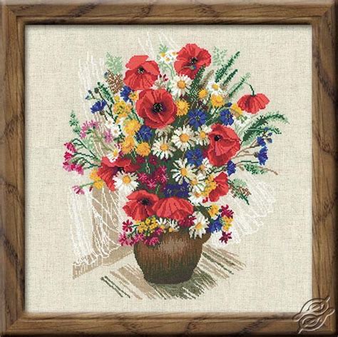 CROSS STITCH KITS - RIOLIS - Cross Stitch Kits - Flowers - A Mix Of ...