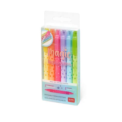 Set Di 6 Evidenziatori Cancellabili Magic Highlighters Cambia Idea