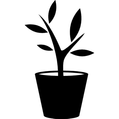 Planta En Una Maceta Descargar Iconos Gratis