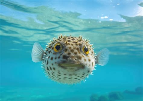 Premium AI Image | Blowfish are species of fish in the family ...