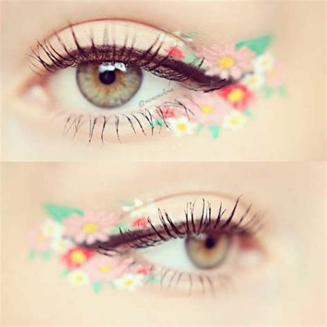 25 Coolest Floral Makeup Looks