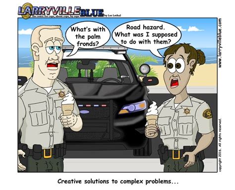 Larryville Blue Police Comic Creative Solutions