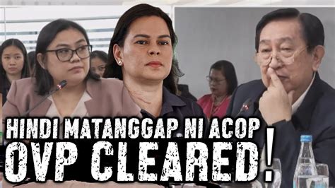 Coa Cleared Ovp Hindi Tanggap Ni Romeo Acop Nagamit Ng Maayos Na