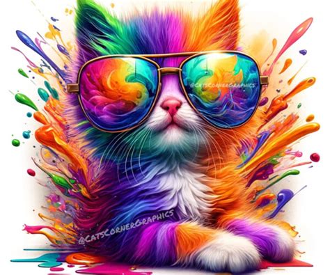 ArtStation - Cool Kitten Digital Art Download | Artworks