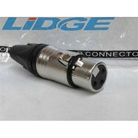 Jual Jack XLR Female LIDGE Original Shopee Indonesia