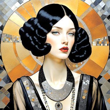 Pin By Elena On Deva Art Deco Artwork Art Deco Portrait Fashion Art