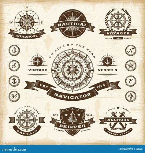 Vintage Nautical Clip Art