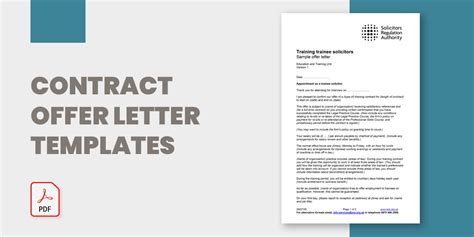 Contract Offer Letter Templates 14 Word Pdf Format Download Free