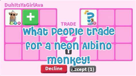 What People Trade For A Neon Albino Monkey YouTube