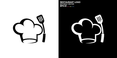 Estampa De Dise O Vectorial Del Chef Logotipo Sombrero Esp Tula Cocina