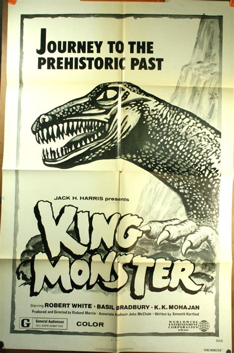 KING MONSTER, Dinosaur Movie Poster - Original Vintage Movie Posters