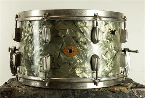 1940s Slingerland 8x14 Super Gene Krupa Radio King Black Reverb