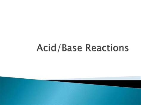 acidbase reactions powerpoint    id