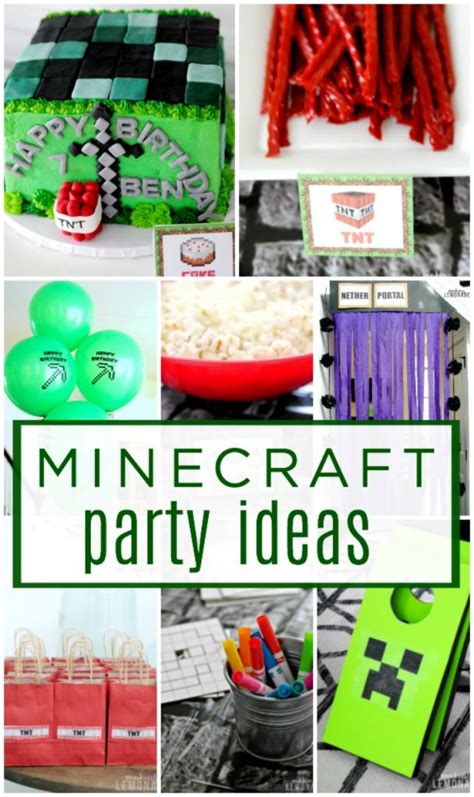 Minecraft Birthday Party Food Ideas