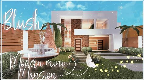 Roblox Bloxburg Modern Blush Mini Mansion ♡ 70k Youtube