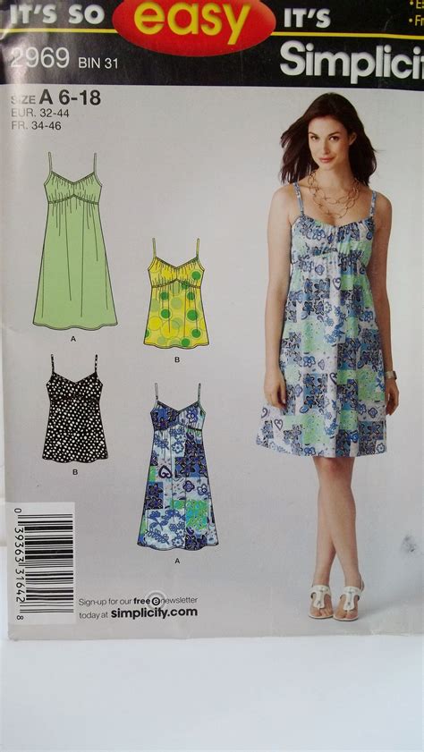 Misses Easy To Sew Knit Sundress Simplicity Sewing Pattern