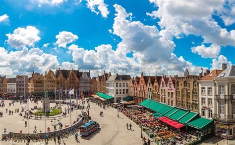 Market Square In Bruges Stock Image Colourbox