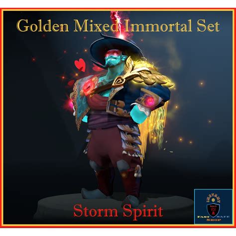 Dota 2 Storm Spirit Golden Mixed Immortal Set Shopee Malaysia