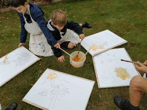 Making Natural Paints Abingdon Prep School