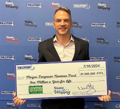 Mass State Lottery Winner First 1 Million A Year For Life Prize Won