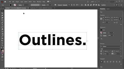 Understanding The Adobe Illustrator Menus Type