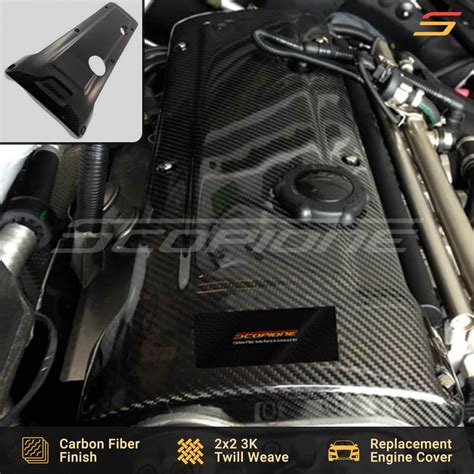 Scopione Carbon Fiber Engine Cover For M3 E46 And Z4m E85 E86 S54