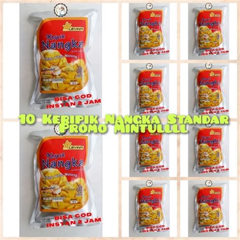 Jual PAKET HEMAT 10 BUNGKUS CAMILAN KERIPIK BUAH NANGKA STANDAR