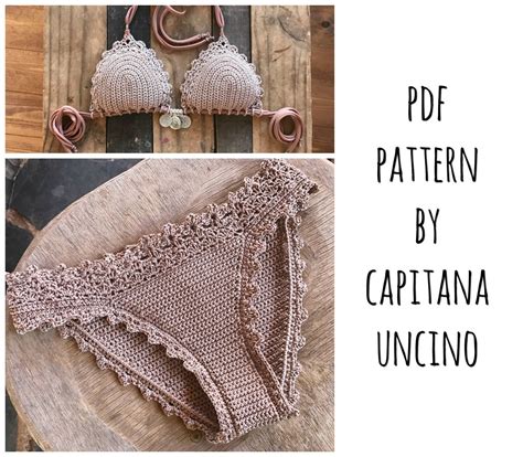 PDF Crochet PATTERN For Lorelei Crochet Bikini Top And Basic Bottom