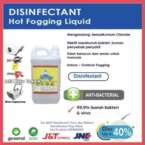 Cairan Liquid Fogging Asap Desinfektan L Cairan Mesin Hot Fog L