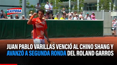 Juan Pablo Varillas venció al chino Juncheng Shang y avanzó a la