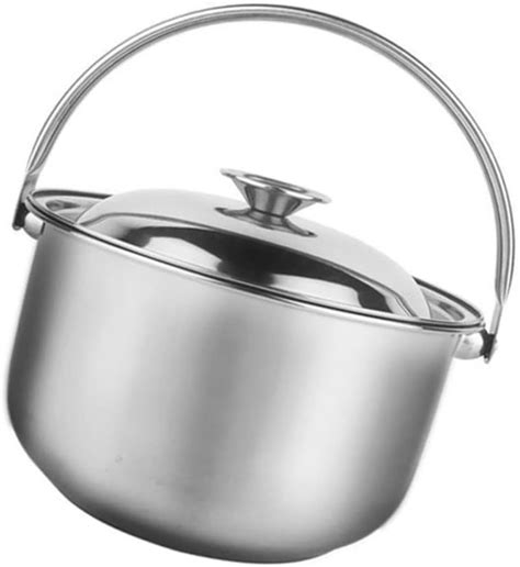 Stainless Steel Stew Pot Lid Soup Stock Pot With Handles Stainless