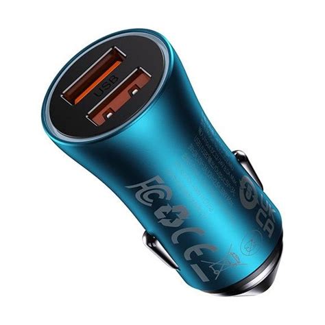 Shop For Baseus Golden Contactor Max Dual Fast Charger Car Charger Usb