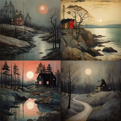 Harald Sohlberg Ai Art Style Guide Exploring Norwegian Romanticism